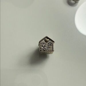 Pandora Silver 'Home Sweet Home' Square Charm